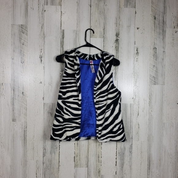 Girls beautees zebra print vest size XL - Picture 1 of 7